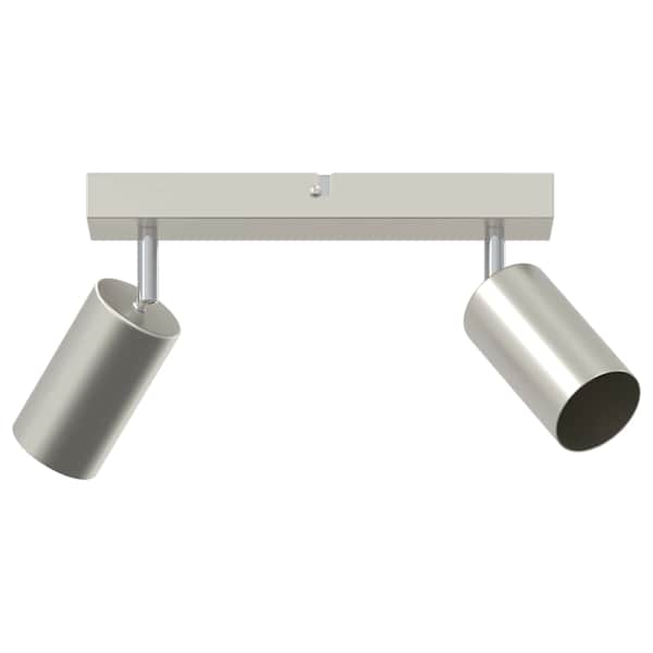 vidaXL Lae kohtvalgusti prožektoritega Nikkel 26 x 6 x 16 cm Metall