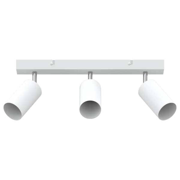 vidaXL Lae kohtvalgusti prožektoritega Valge 38 x 6 x 16 cm Metall