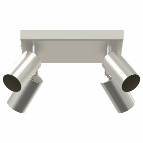 vidaXL Lae kohtvalgusti prožektoritega Nikkel 26 x 26 x 16 cm Metall