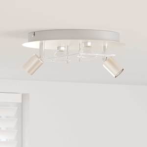 Stropni reflektor Nikljeva 29 x 29 x 11 cm Jeklo in steklo