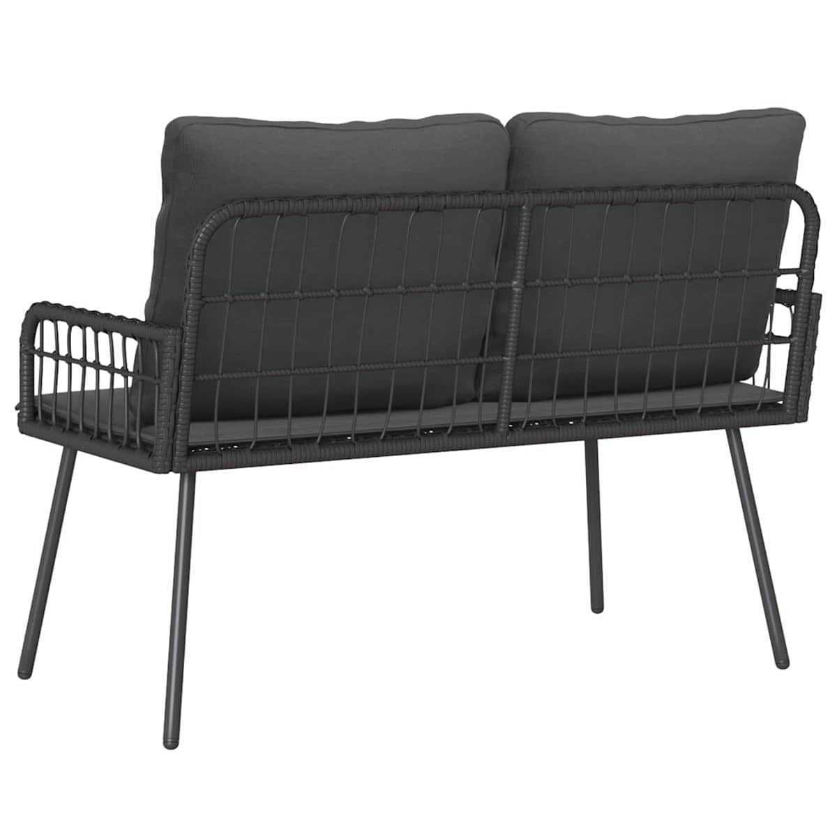 Havebænk med pude 114 x 64 x 90cm Stål - Billede 4