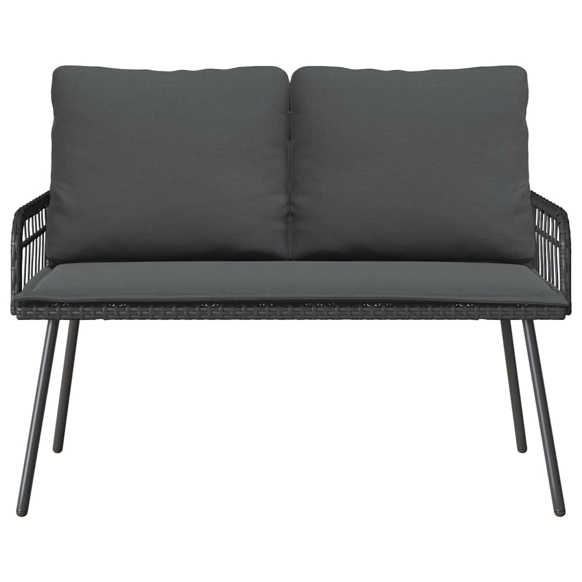 Havebænk med pude 114 x 64 x 90cm Stål - Billede 2