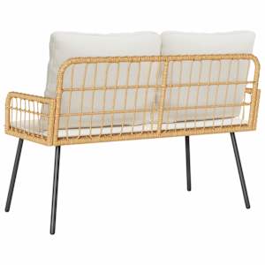 Zahradní lavice s polštářem Příroda 114 x 64 x 90cm Ocel - obrázek 4