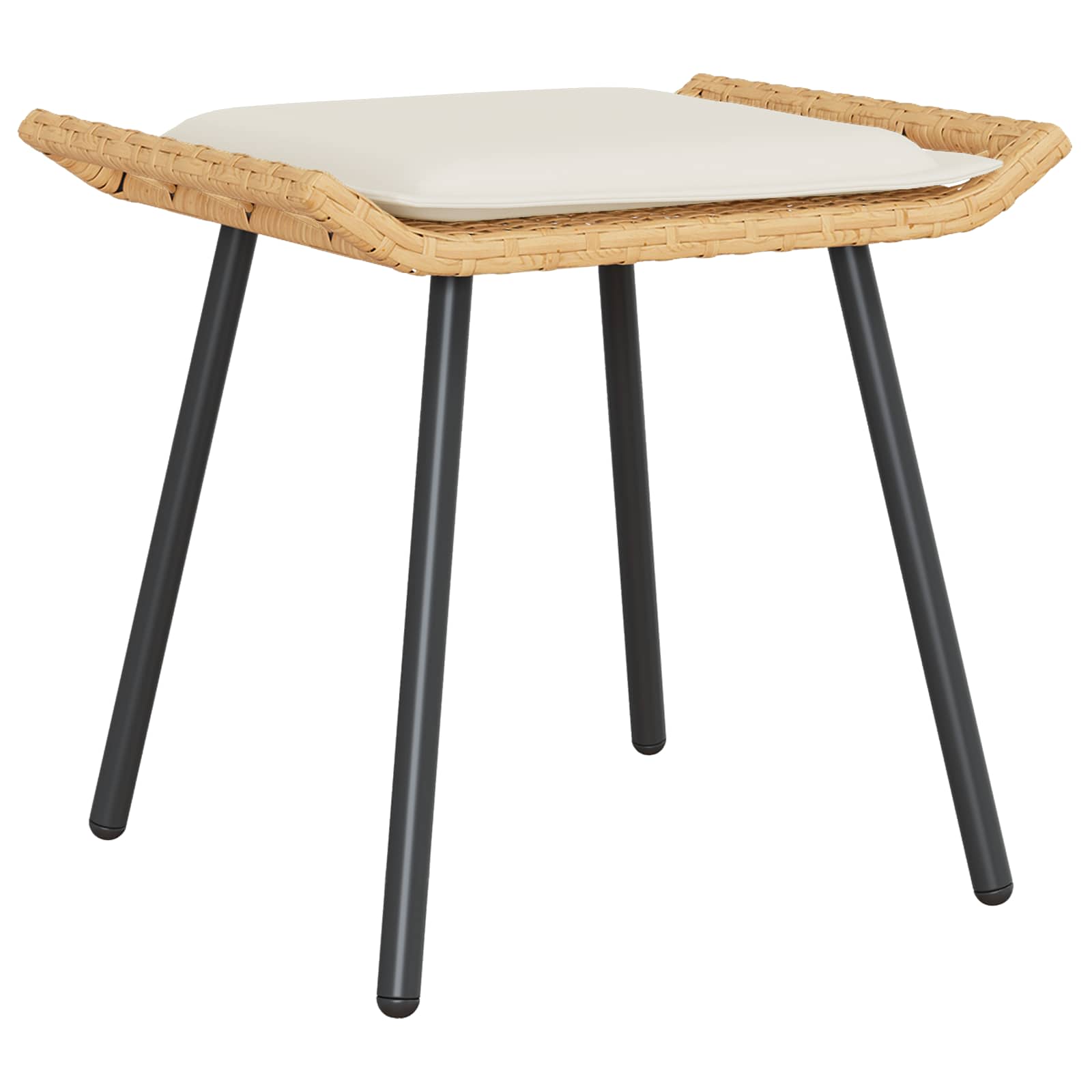 Dārza soliņš ar spilvenu 2 pcs Daba 50 x 40 x 45cm Tērauds