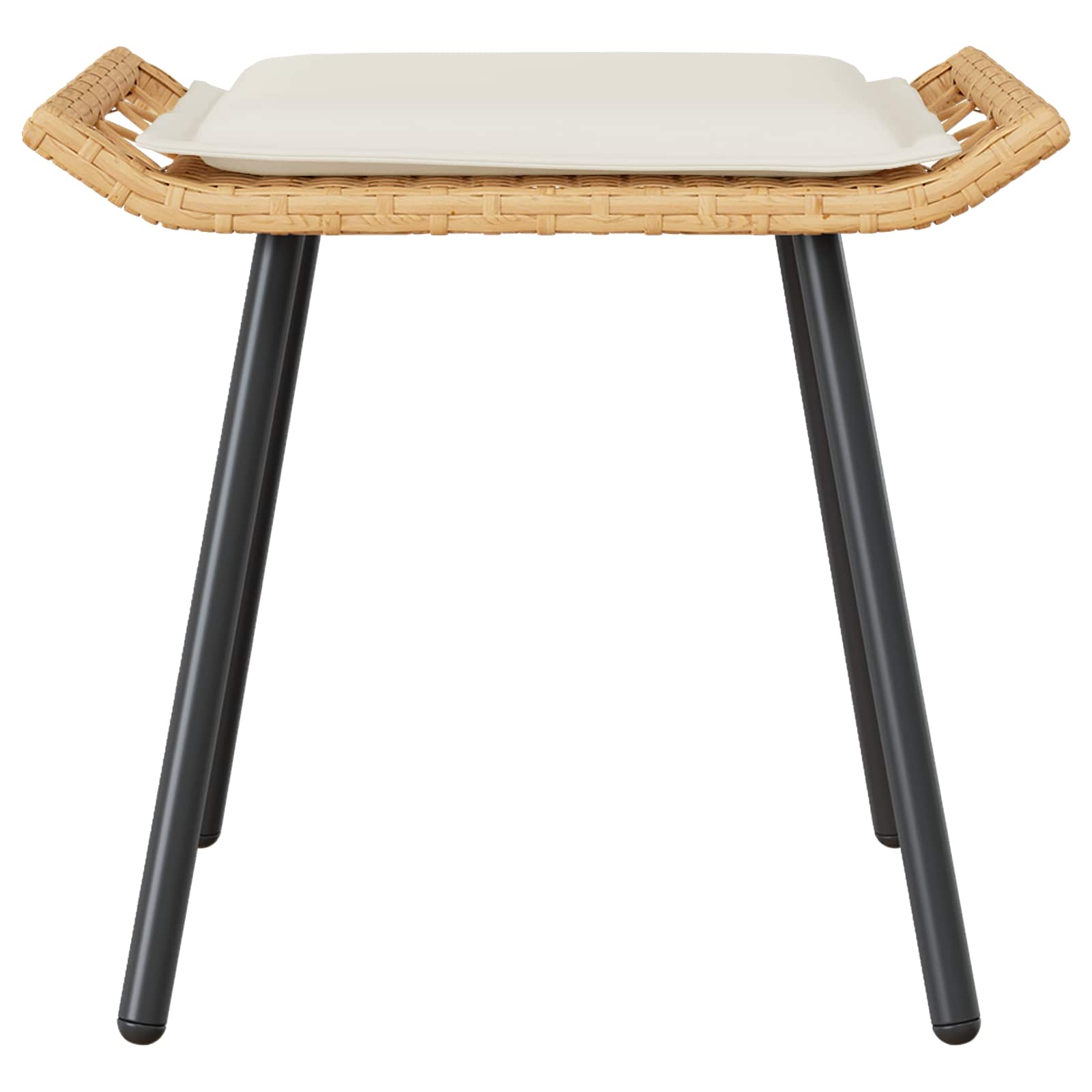 Dārza soliņš ar spilvenu 2 pcs Daba 50 x 40 x 45cm Tērauds