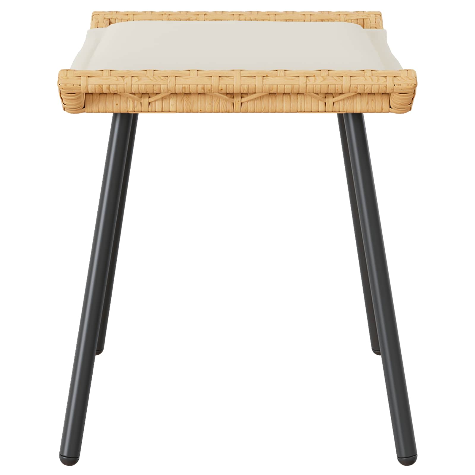 Dārza soliņš ar spilvenu 2 pcs Daba 50 x 40 x 45cm Tērauds