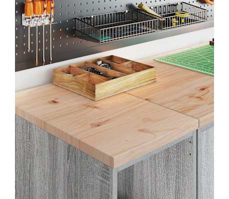 vidaXL Armoires de garage 2 pcs sonoma gris bois d'ing&eacute;nierie
