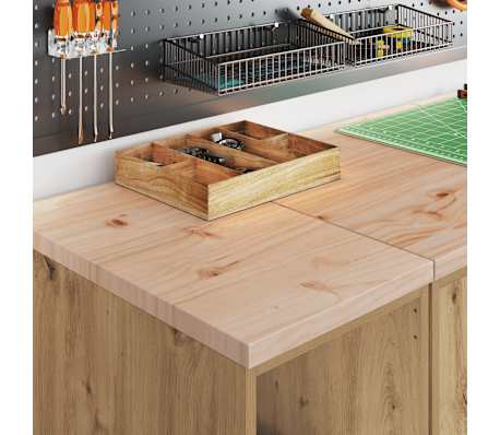 vidaXL Armoires garage 2 pcs ch&ecirc;ne artisanal bois d'ing&eacute;nierie