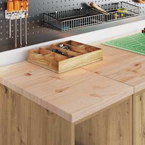 vidaXL Armoires garage 2 pcs ch&ecirc;ne artisanal bois d'ing&eacute;nierie