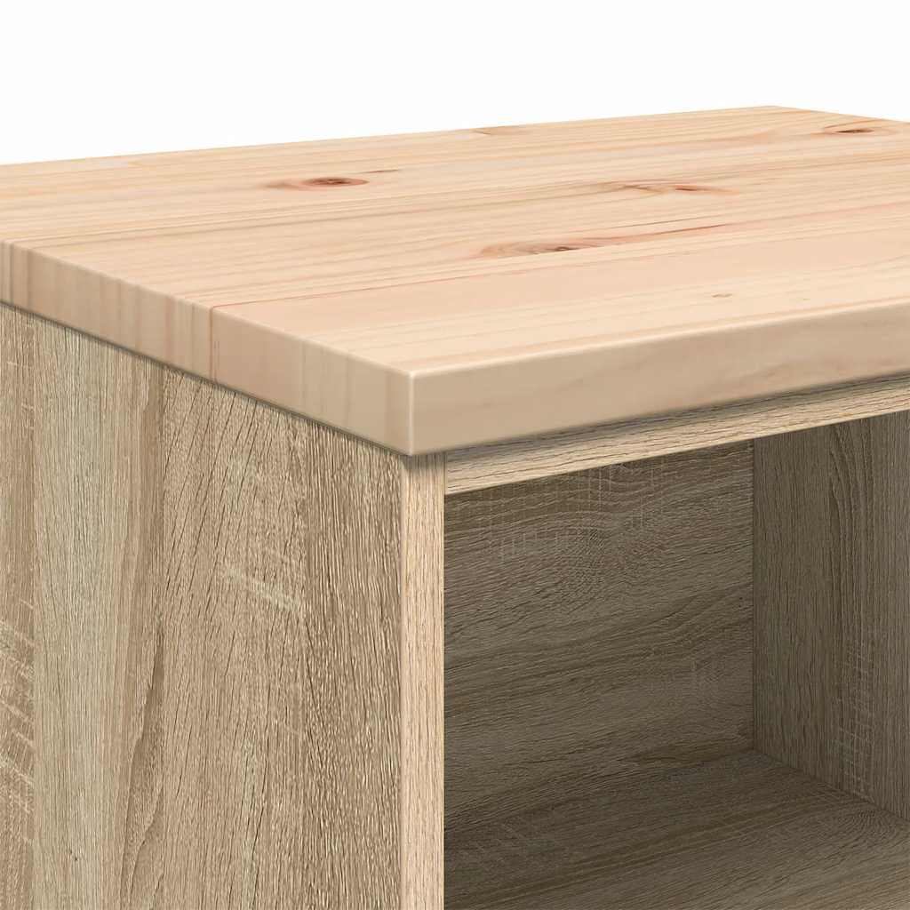 Garage cabinets, 2 pcs., oak color, engineered wood