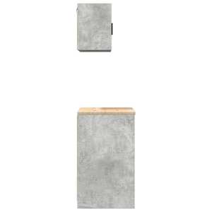 Garážové skříně 2 ks Beton Grey kompozitní dřevo - obrázek 7