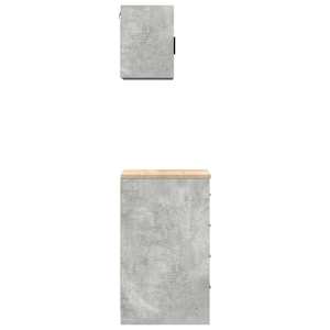 Garážové skříně 2 ks Beton Grey kompozitní dřevo - obrázek 7