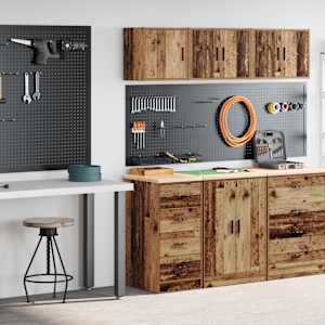 Garažne omare 2 kosa star les inženirski les