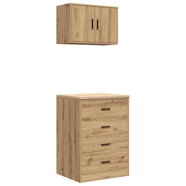 vidaXL garaažikapid 2 tk, kunsttamm, tehispuit