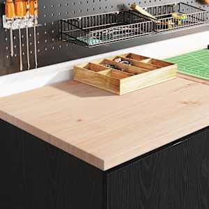 vidaXL Garage Cabinets 6 pcs Black Engineered Wood