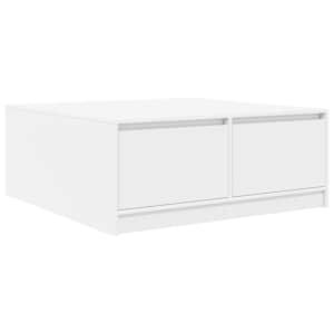 Konferenční stolek se zásuvkami bílý 100x100x40 cm - obrázek 8
