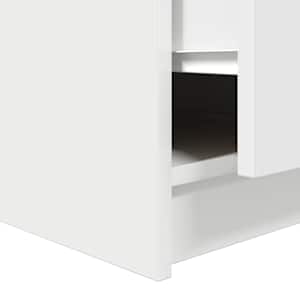 Konferenční stolek se zásuvkami bílý 100x100x40 cm - obrázek 11