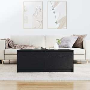 Konferenční stolek se zásuvkami Dub černý 100x100x40 cm - obrázek 3