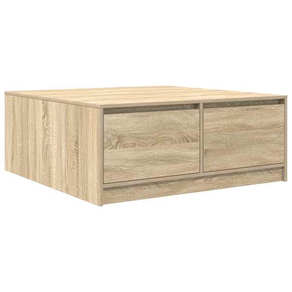 vidaXL diivanilaud sahtlitega Sonoma tamm 100x100x40 cm