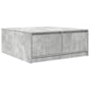 vidaXL diivanilaud sahtlitega betoonhall 100x100x40 cm
