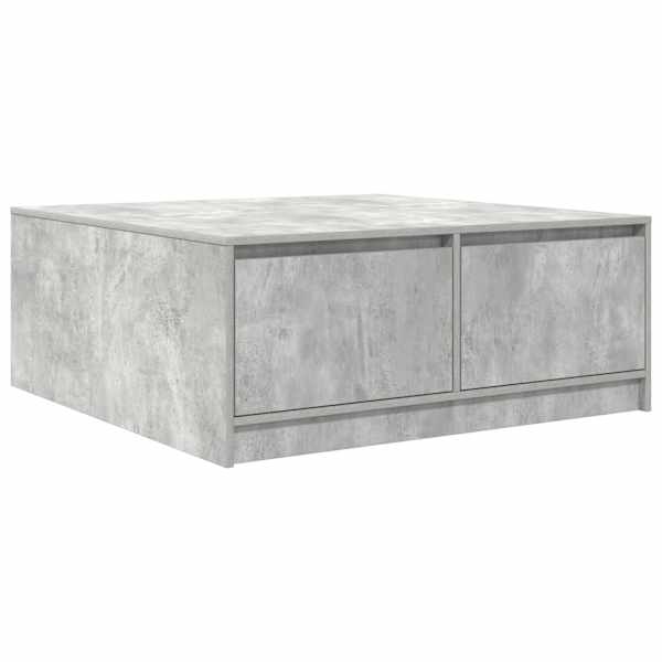 vidaXL diivanilaud sahtlitega betoonhall 100x100x40 cm
