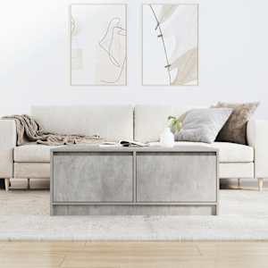 Konferenční stolek se zásuvkami Betonová šedá 100x100x40 cm - obrázek 3
