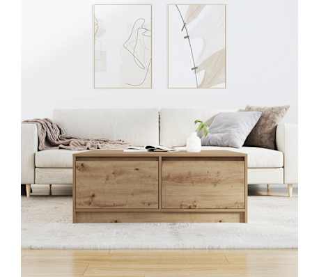 vidaXL Coffee Table Artisan oak Engineered wood Medium Coffee Table