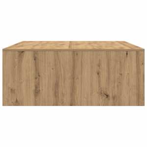 Konferenční stolek se zásuvkami Řemeslnický dub 100x100x40 cm - obrázek 7
