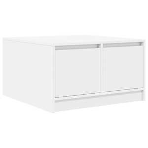 Konferenční stolek se zásuvkami bílý 70,5x70x40 cm - obrázek 8