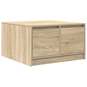 Konferenční stolek se zásuvkami Sonoma Dub 70,5x70x40 cm - obrázek 2