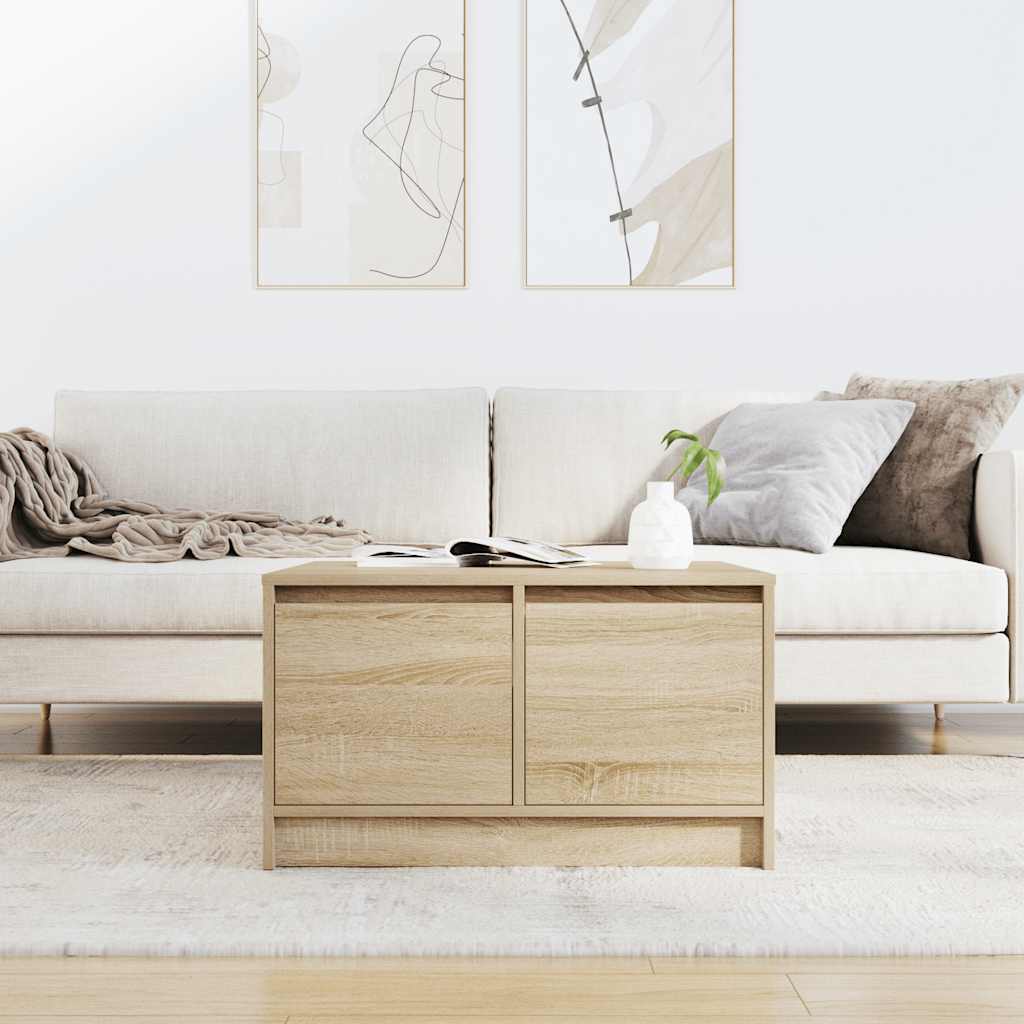 vidaXL Masuta de cafea cu sertare Stejar Sonoma 70,5x70x40 cm