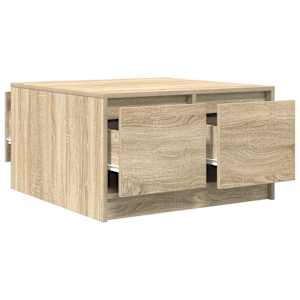 Konferenční stolek se zásuvkami Sonoma Dub 70,5x70x40 cm - obrázek 5