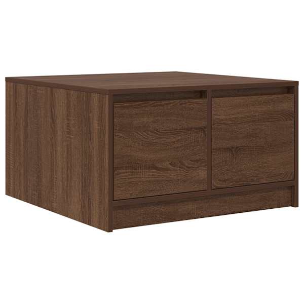 vidaXL diivanilaud sahtlitega pruun tamm 70,5x70x40 cm