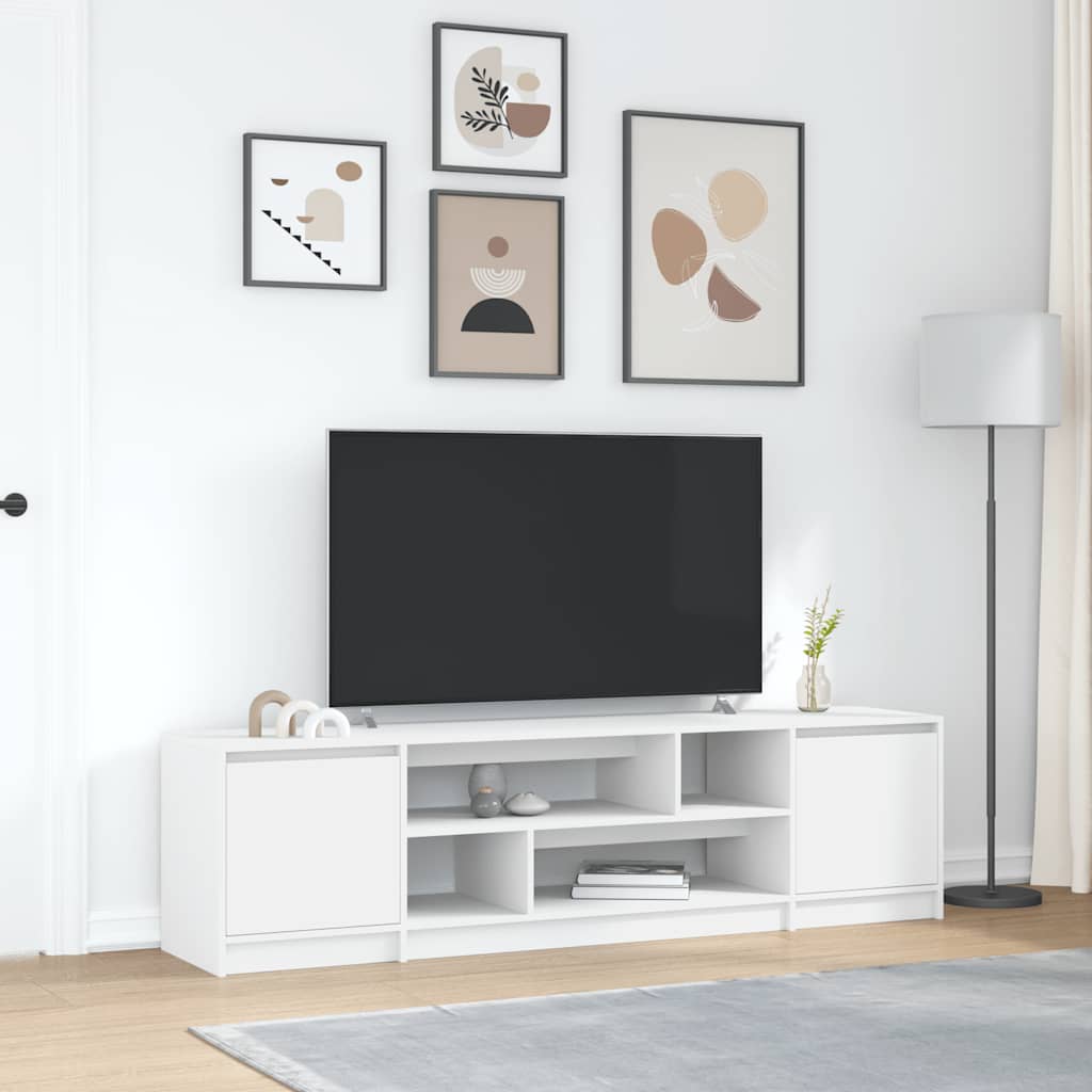 vidaXL TV-Schrank Weiß 188,5x41x50 cm Holzwerkstoff