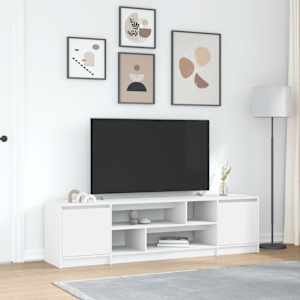 TV omarica bela 188,5x41x50 cm inženirski les