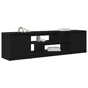 TV skříňka Černý dub 188,5x41x50 cm kompozitní dřevo - obrázek 4