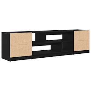 TV skříňka Černý dub 188,5x41x50 cm kompozitní dřevo - obrázek 8