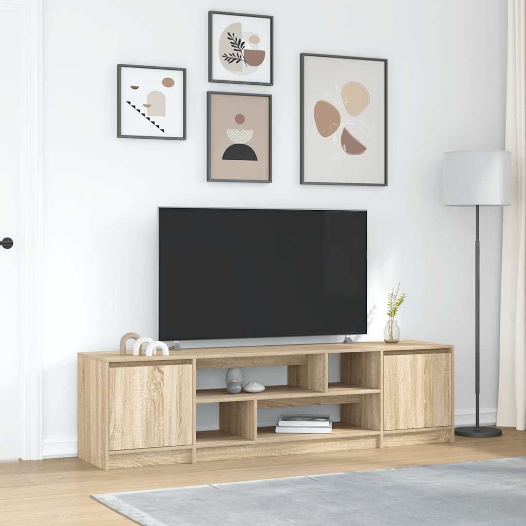 vidaXL TV-benk sonoma eik 188,5x41x50 cm konstruert tre