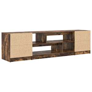TV skříňka kouřový dub 188,5x41x50 cm kompozitní dřevo - obrázek 8