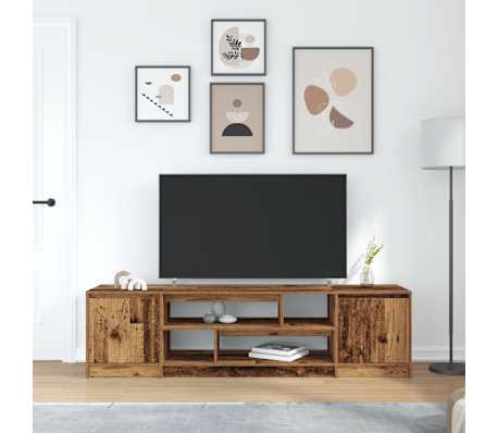 vidaXL TV Cabinet Old wood Engineered wood 74.2 x 16.1 x 19.7 in