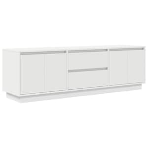 TV skříňka s LED osvětlením bílá 160,5x41x50 cm - obrázek 3