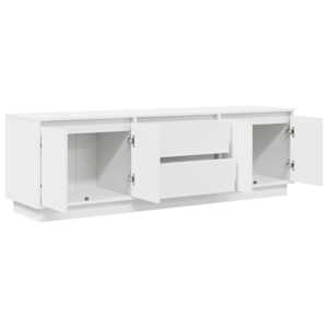 TV skříňka s LED osvětlením bílá 160,5x41x50 cm - obrázek 6