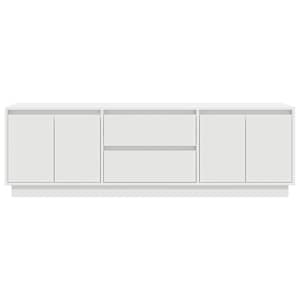 TV skříňka s LED osvětlením bílá 160,5x41x50 cm - obrázek 7
