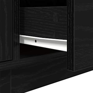 TV skříňka s LED osvětlením černý dub 160,5x41x50 cm - obrázek 12