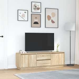 TV skříňka s LED osvětlením Dub Sonoma 160,5x41x50 cm - obrázek 4