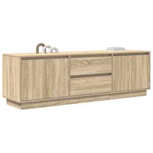 TV skříňka s LED osvětlením Dub Sonoma 160,5x41x50 cm - obrázek 5