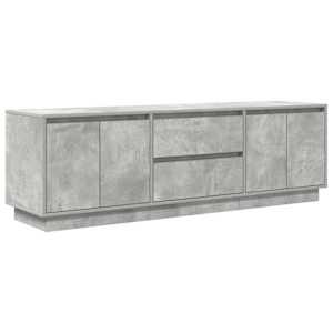 TV skříňka s LED osvětlením betonově šedá 160,5x41x50 cm - obrázek 3