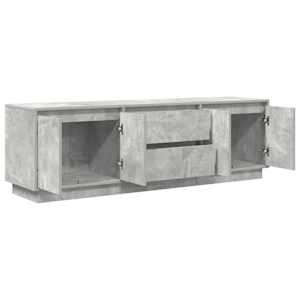 TV skříňka s LED osvětlením betonově šedá 160,5x41x50 cm - obrázek 6