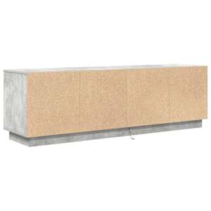 TV skříňka s LED osvětlením betonově šedá 160,5x41x50 cm - obrázek 9