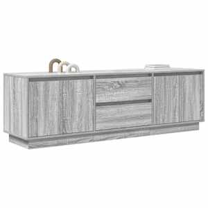 TV skříňka s LED světly šedá Sonoma 160,5x41x50 cm - obrázek 5